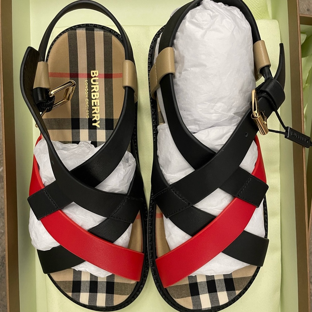 Burberry sandals, just tried on.